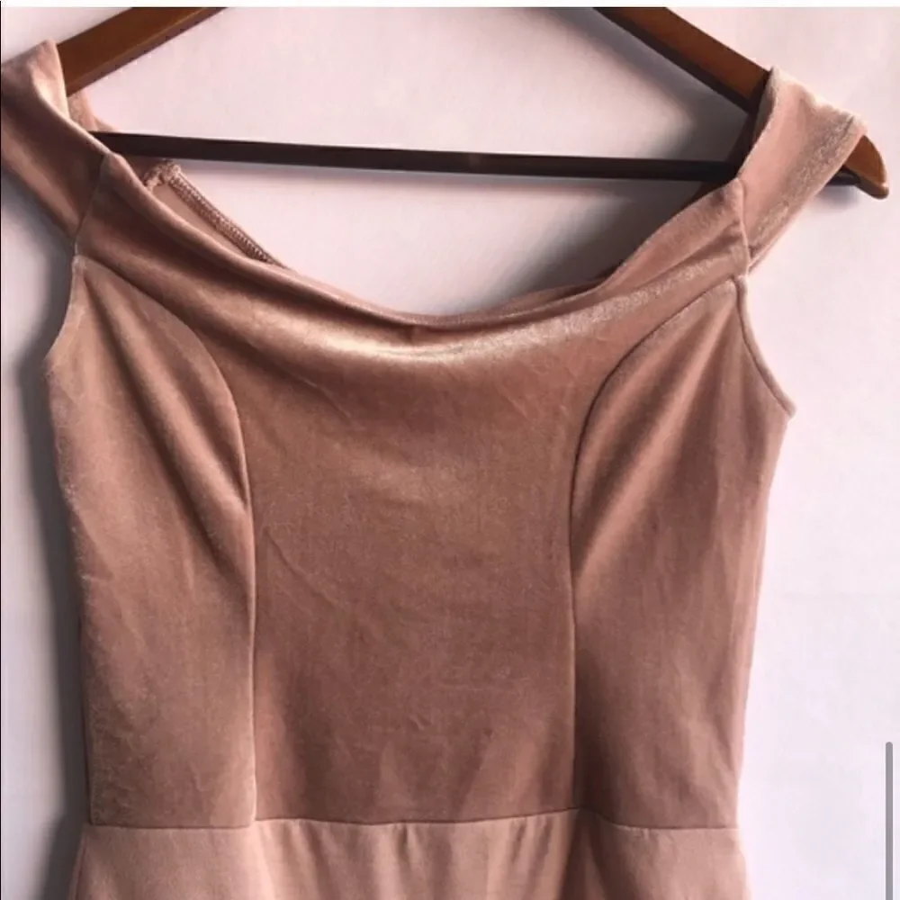 Free Press Rose Pink Velvet Bodysuit - Picture 7 of 8